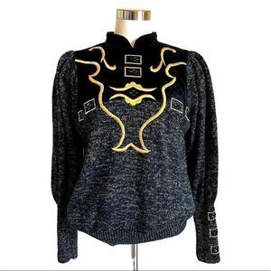 80s And 90s Embellished Embroidered Sweater Size S